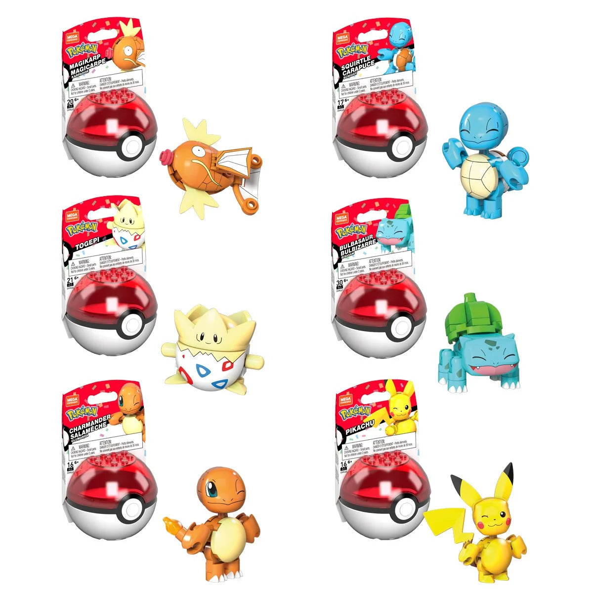 Pokemon Mega Construx 2022 Evergreen Pokeball Case of 12