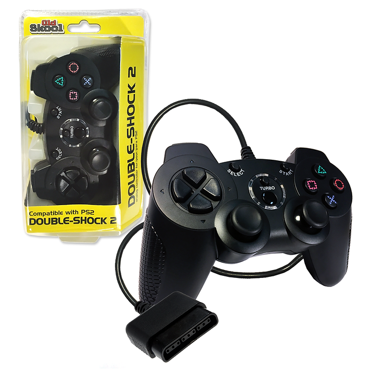 Double-Shock PS2 Controller - Black