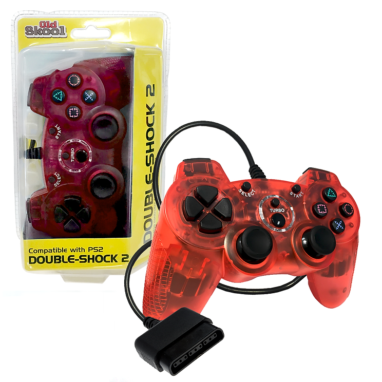 Double-Shock PS2 Controller - Red