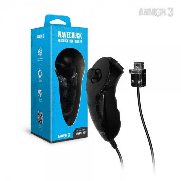 WaveChuck Nunchuck Controller For Wii U/ Wii (Black)