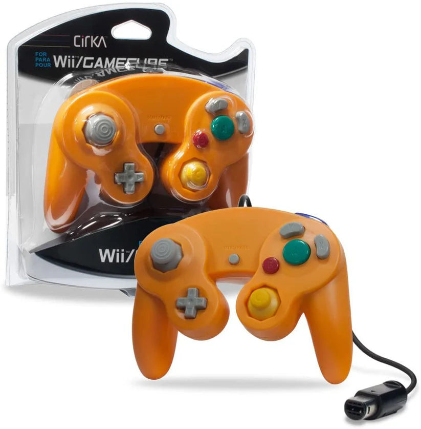 Wii & Gamecube Wired Controller (Orange) [Cirka]
