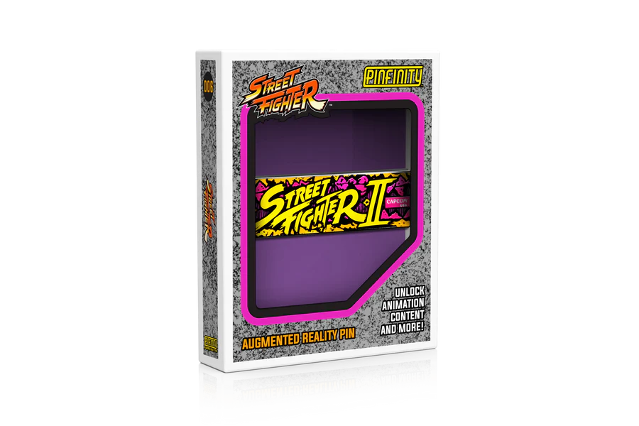 Street Fighter SF II Marquee Augmented Reality Enamel Pin